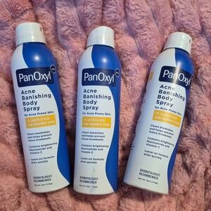 PanOxyl Acne Banishing Body Spray 2% Salicylic Acid 6oz Lot of 3 New exp 10/27